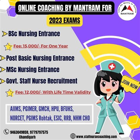 9463049859 PGI PGIMER BSc Nursing Entrance Exam Coaching In Chandigarh