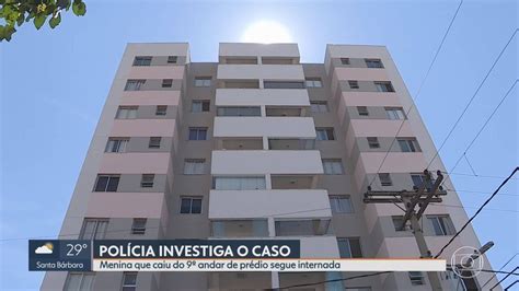 Menina que caiu do 9º andar de prédio em BH está consciente e já