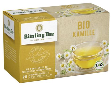 Bünting Tee Bio Kamille 20 x 1 50 g online bestellen bei Bünting Tee Shop