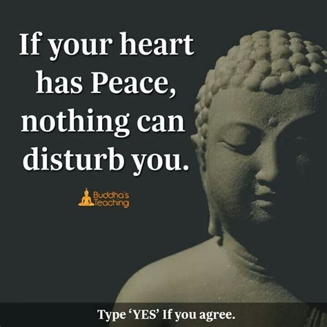 If Your Heart Have Peace Nothing Can Disturb 1000 Buddha Quotes Life Buddha Quote