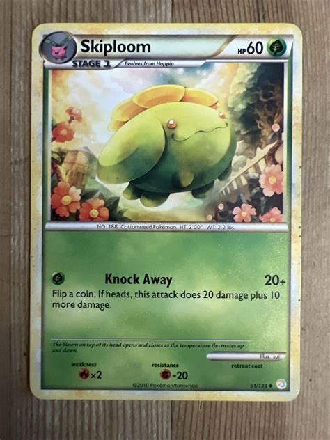 Pok Mon Tcg Skiploom Heartgold Soulsilver Regular Uncommon For