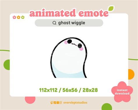 Animated Ghost Wiggle Dance Emote For Twitch And Discord Dance Emote