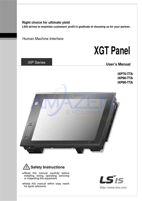 Lsis Ixp Series Human Machine Interface User Manual