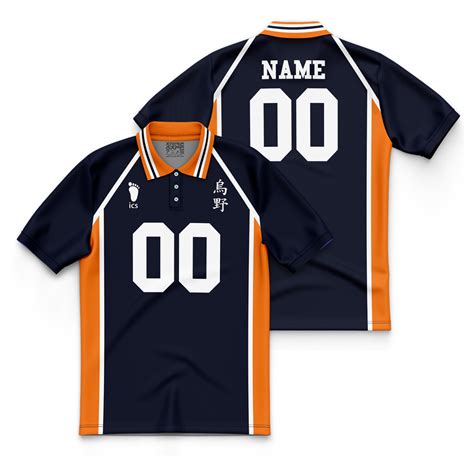 Personalized Team Karasuno Haikyuu Polo Jersey Anime Ape