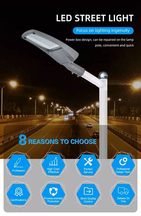 Waterproof Ip66 Street Light 100w 150w 200w Led Intelligent Street Lamp