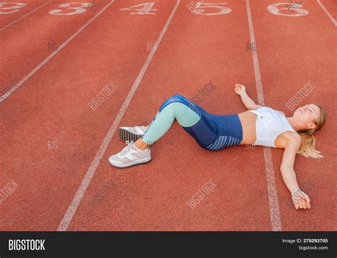 Tired Woman Runner Image Photo Free Trial Bigstock