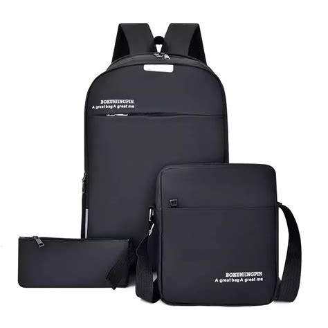 Mochila Bolsa Kit Pe As Masculina Feminina Escolar Notebook Conjunto