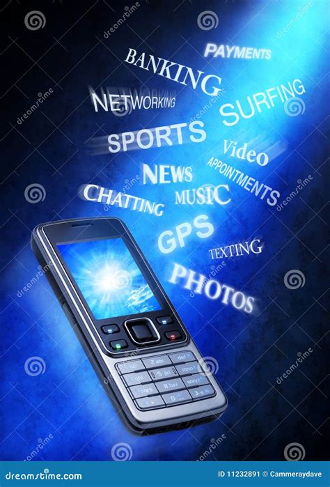 Cell Phone Technology Uses Stock Image - Image: 11232891