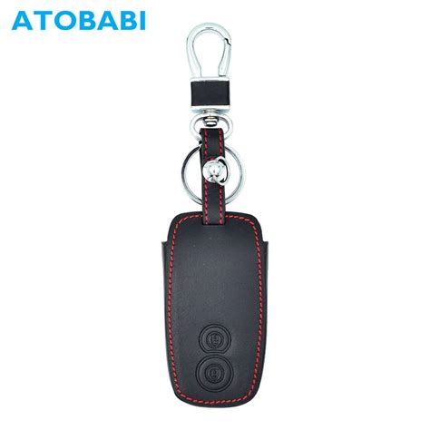 Atobabi Buttons Leather Car Key Case Holder Keychain Skin For Suzuki