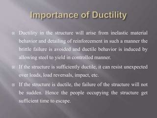 Ductile detailing IS 13920 | PPT