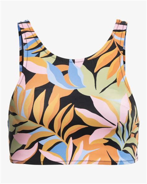 ADIV Top De Bikini De Cuello Alto Para Mujer Billabong