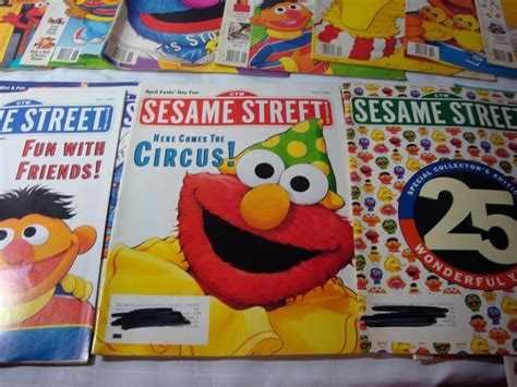 Lot Of Sesame Street Magazines