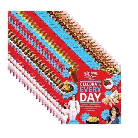 20-Pack | 2021 Official Celebrate Every Day® National Day Wall Calendar