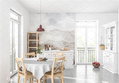 Farmhouse kitchen - wallpaper mockup by Hunny Badger on Dribbble