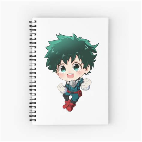 Izuku Midoriya Deku From My Hero Academia Spiral Notebook By