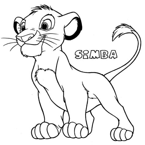 Coloriage Simba Du Roi Lion T L Charger Et Imprimer Gratuit Sur