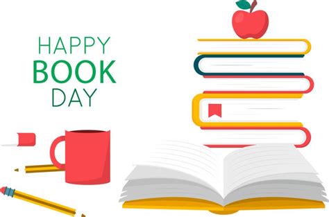 Book Day Illustration Clipart Png