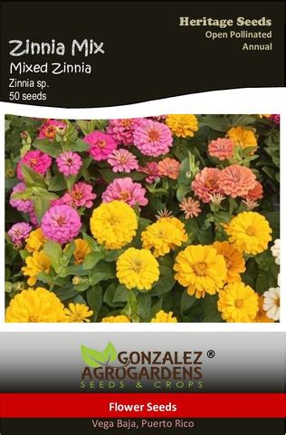 Mixed Zinnia Seeds