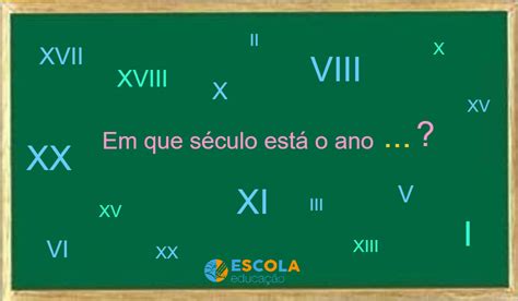 Cálculo dos séculos Veja como fazer o cálculo dos séculos