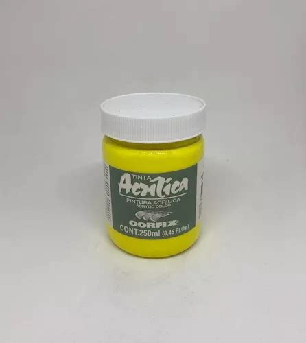 Tinta Acrílica Corfix Amarelo Cádmio Claro 122 250ml G1 MercadoLivre