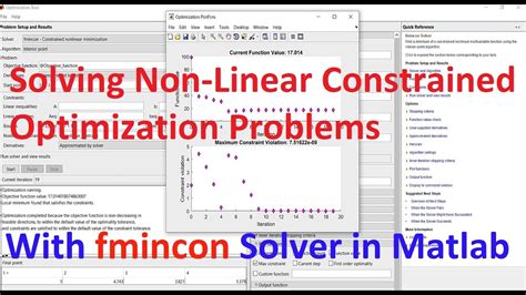 Solving Non Linear Constrained Optimization Problems Using Fmincon