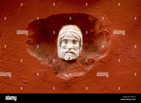 head   wall stock photo alamy
