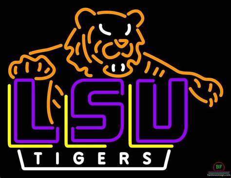 Custom Lsu Tigers Neon Sign Ncaa Teams Neon Light Custom Neon Signs