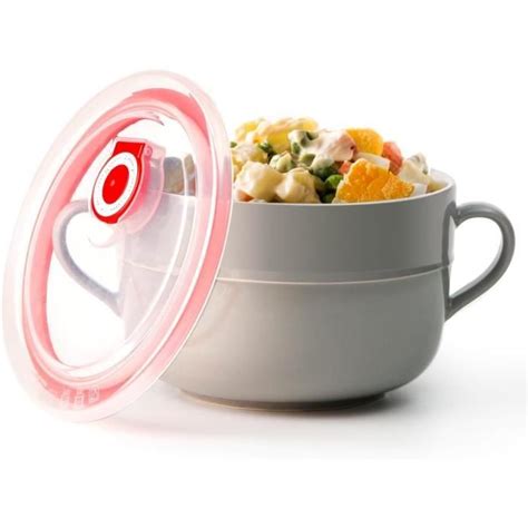 NUTRIUPS 900ml bol ramen avec couvercle bol à soupe micro ondes bol