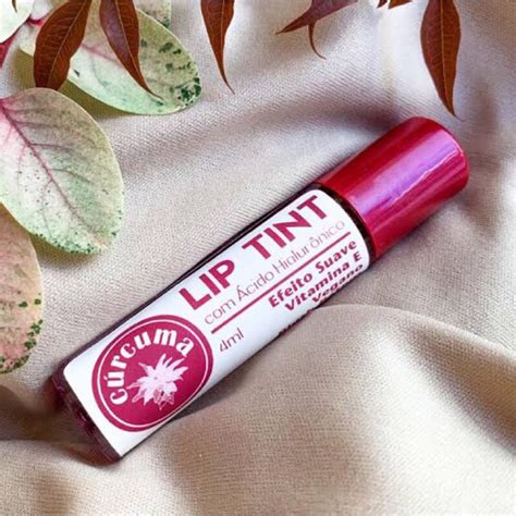 Lip Tint Natural e Vegano Ácido hialurônico e vitamina E Shopee