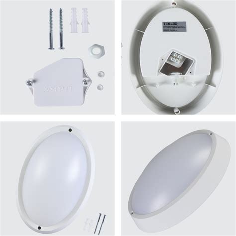 Oval And Round Led Bulkhead Lights 15w And 30w Ip65 Flush Mount Ceiling