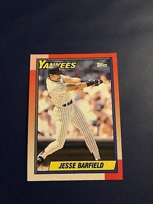 Topps Jesse Barfield New York Yankees Sharp Look Ebay