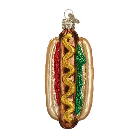 Hot Dog Ornament Glass Christmas Ornaments By Old World Christmas