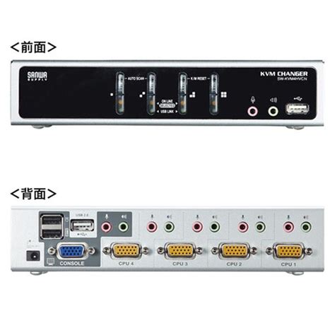 Sanwa Supplyサンワサプライ Sw Kvm4hvcn Usb・ps2コンソール両対応パソコン自動切替器（4：1