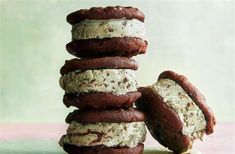 Vegan Mint Chocolate Chip Ice Cream Sandwiches Recipe Vegan Recipes