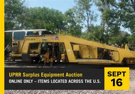 Uprr Surplus Equipment Auction — Blackmon Auctions