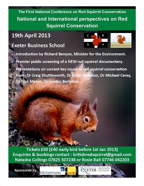 First National Conference in Red Squirrel Conservation – Small Woodland ...