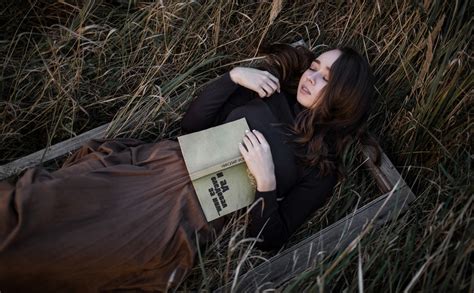 Wallpaper Model Brunette Portrait Grass Lying On Back Closed Eyes Sweater Turtlenecks