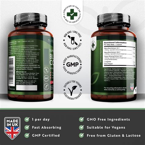 Black Maca Root Complex 5000mg Commonly Known As Peruvian Ginseng