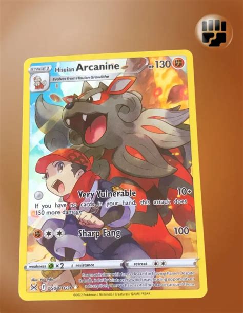 Hisuian Arcanine Lost Origin Tg Tg Tcg Coleccionistas