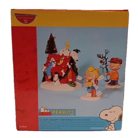 Department 56 2003 Peanuts A Very Snoopy Christmas Charlie Brown Sally