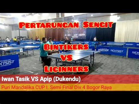 Keteter Iwan Tasik Vs Bintikers Apip Dari Ptm Dukendu Div Bogorraya