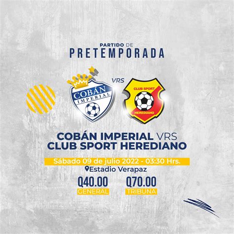 Cobán Imperial anuncia el primer amistosos internacional antes del #Apertura2022