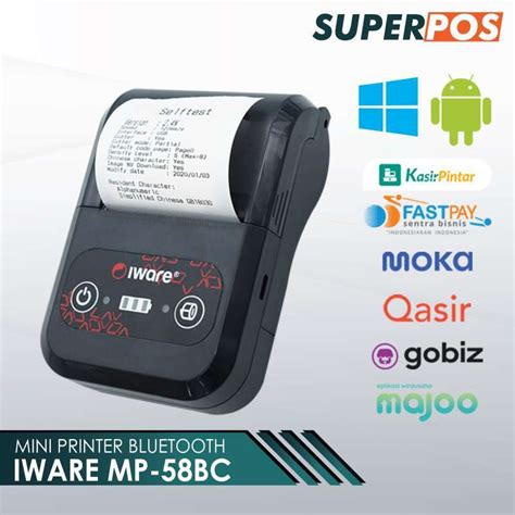 Jual Mini Printer Bluetooth Thermal Kasir Iware Mp 58bc Di Seller Super