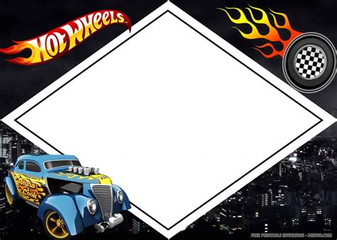 Free Printable Hot Wheels Birthday Invitation Templates Download