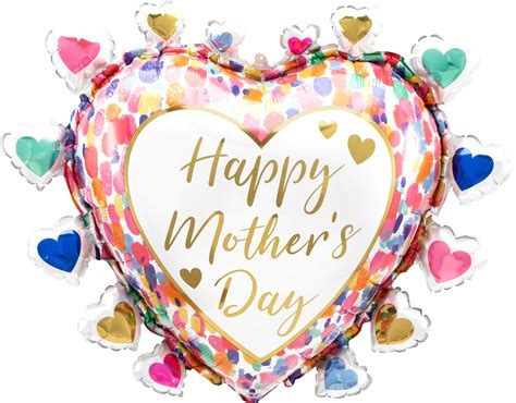 Buy Supershape Satin Happy Mothers Day Colorful Watercolor Balloons For