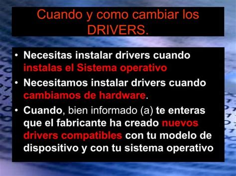 Presentacion Drivers Completa Ppt Descarga Gratuita