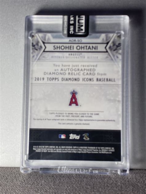 代購代標第一品牌樂淘letao1st 5枚限定大谷翔平 Topps Diamond icons 2019 直書き直筆サインカード