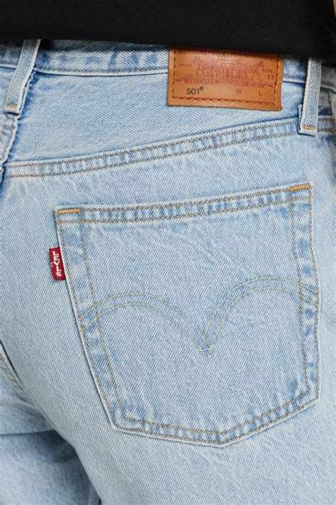 Levis 501 Crop High Waist Straight Fit Jeans Luxor Wehkamp