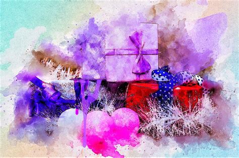 Gift Box Painting by ArtMarketJapan | Pixels