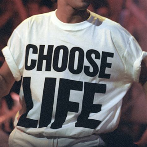 Choose Life T Shirt Wham Replica George Michael S Retro Fancy Dress S